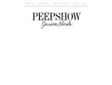 Tablet Screenshot of peepshowclothing.com